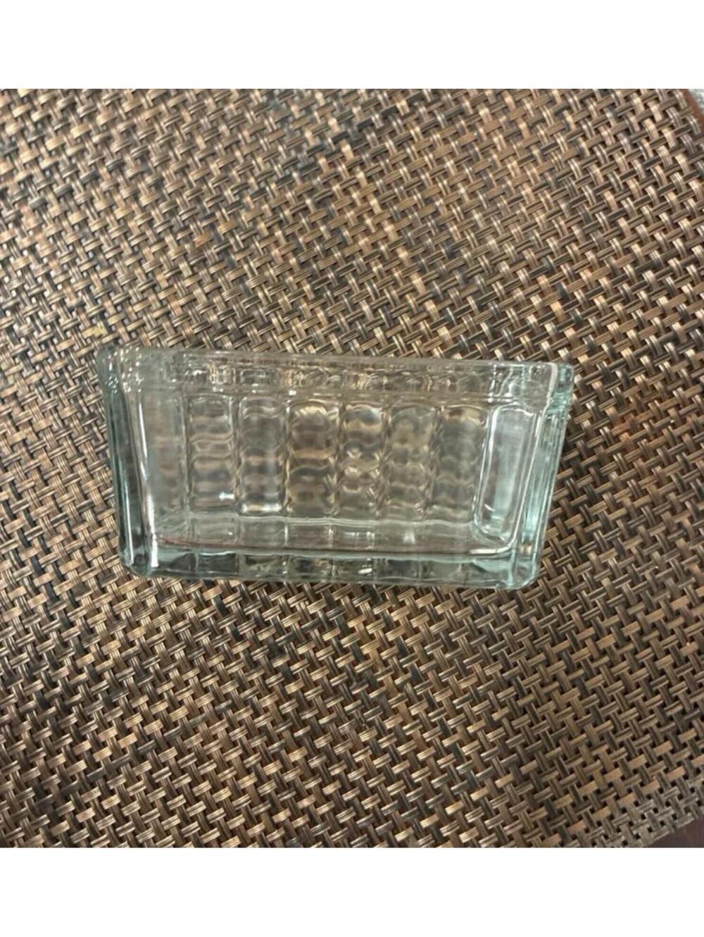 Glass sugar anchor hocking packet holder